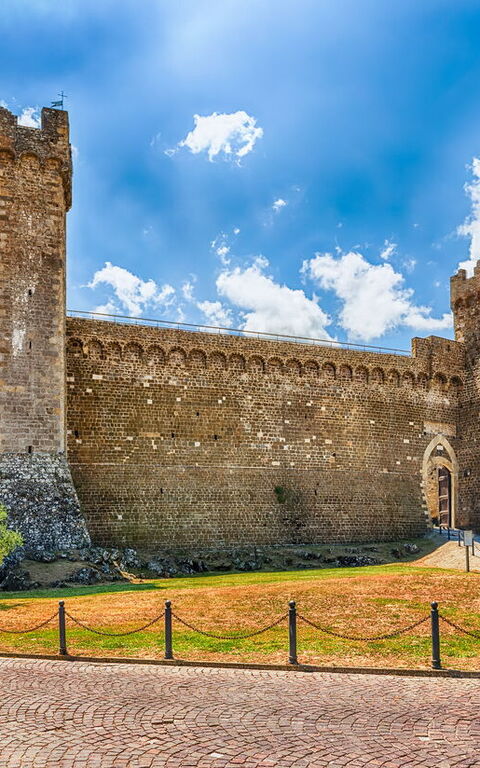 Montalcino, patria del famoso vino Brunello