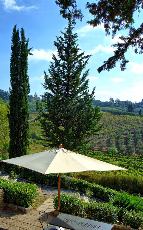 Casa Rossa: Giardino, Vista Panoramica