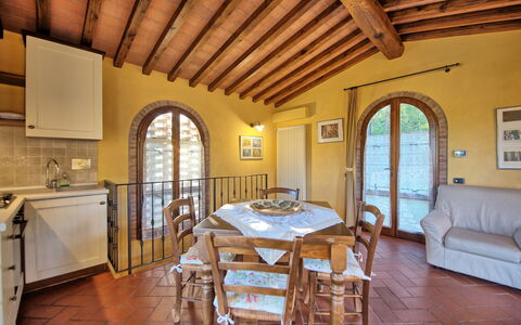 Alloggio Casa Rossa 3: Cucina, Sala da pranzo, Soggiorno