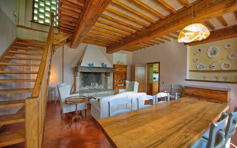 Alloggio Villa Acciaioli: Sala da pranzo, Soggiorno