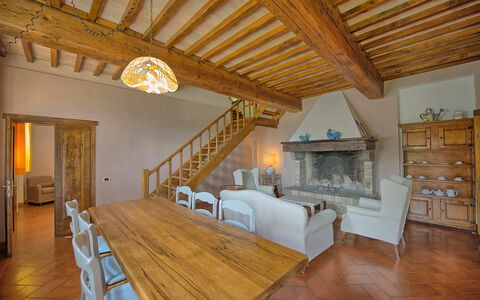 Alloggio Villa Acciaioli: Sala da pranzo, Soggiorno