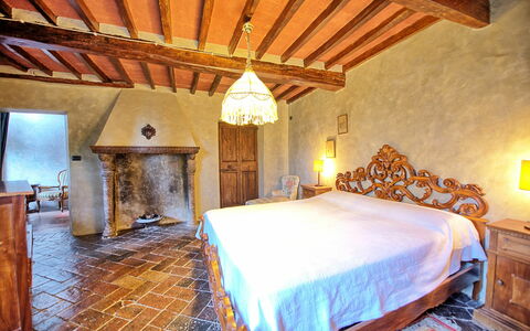 Alloggio Montegufoni 3: Camera da letto