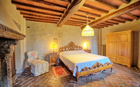 Alloggio Montegufoni 3: Camera da letto