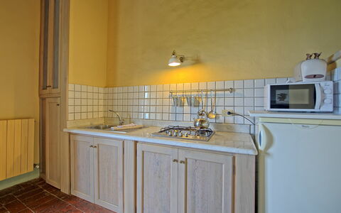 Alloggio Tettoia: Cucina, Sala da pranzo, Soggiorno