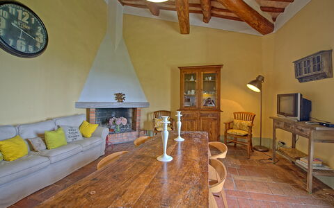 Alloggio Tettoia: Cucina, Sala da pranzo, Soggiorno