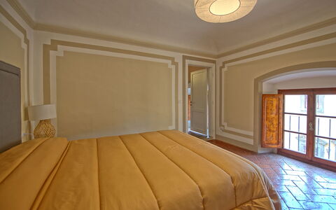 Alloggio Montegufoni 18: Camera da letto