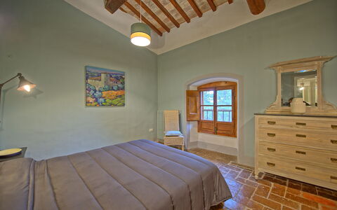 Alloggio Montegufoni 17: Camera da letto