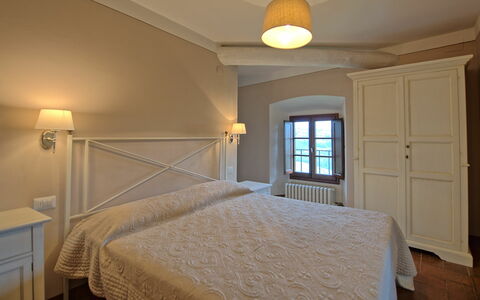 Alloggio Montegufoni 30: Camera da letto