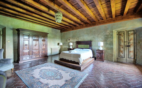 Alloggio Montegufoni 23: Camera da letto