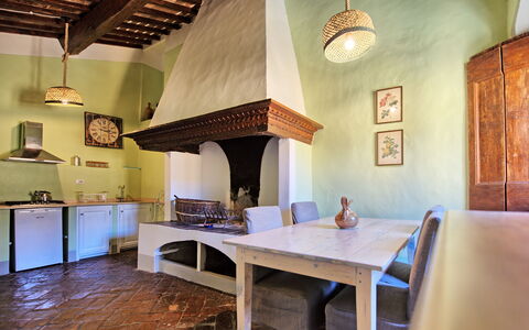 Alloggio Montegufoni 29: Sala da pranzo, Soggiorno