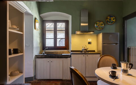 Alloggio Torre 2: Cucina, Sala da pranzo, Soggiorno