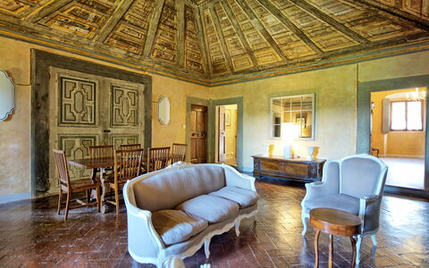 Alloggio Cupola: Sala da pranzo, Soggiorno