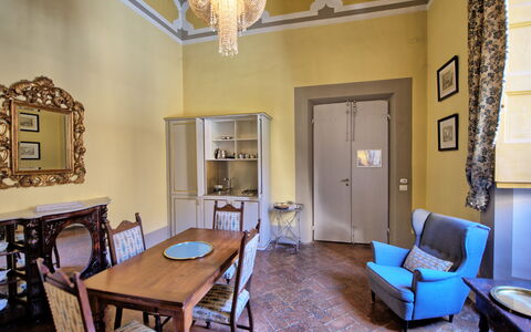 Alloggio Guardiano: Cucina, Sala da pranzo, Soggiorno