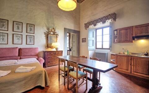Alloggio Fattoressa: Cucina, Sala da pranzo, Soggiorno