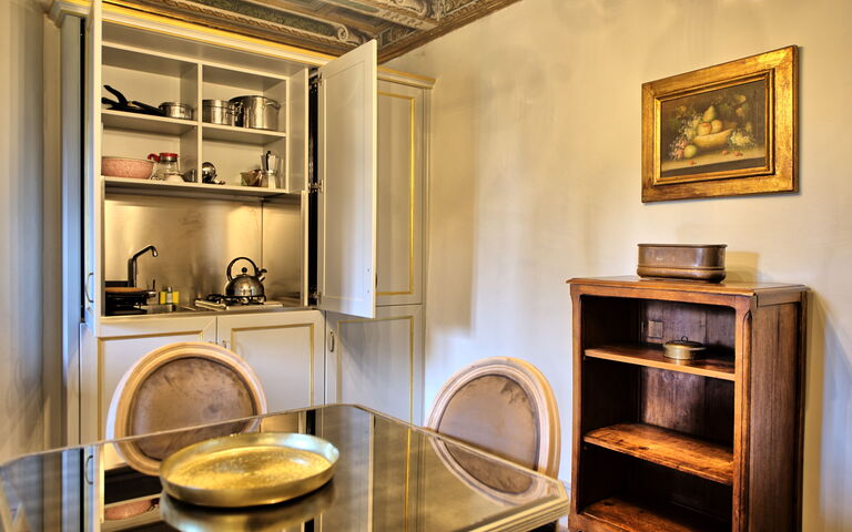 Alloggio Cappella: Cucina, Sala da pranzo, Soggiorno