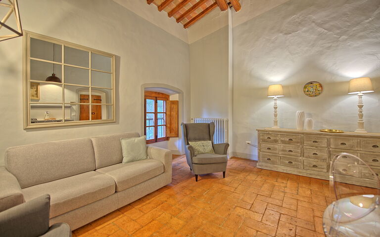 Alloggio Montegufoni 17: Cucina, Sala da pranzo, Soggiorno