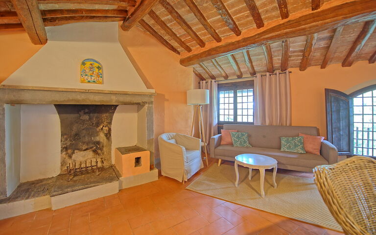 Alloggio Montegufoni 11: Cucina, Sala da pranzo, Soggiorno