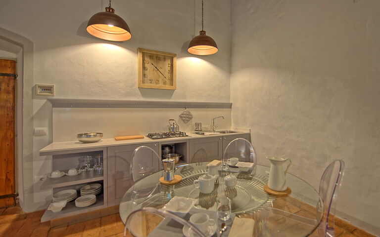 Alloggio Montegufoni 17: Cucina, Sala da pranzo, Soggiorno