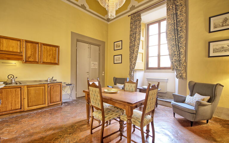 Alloggio Guardiano: Cucina, Sala da pranzo, Soggiorno