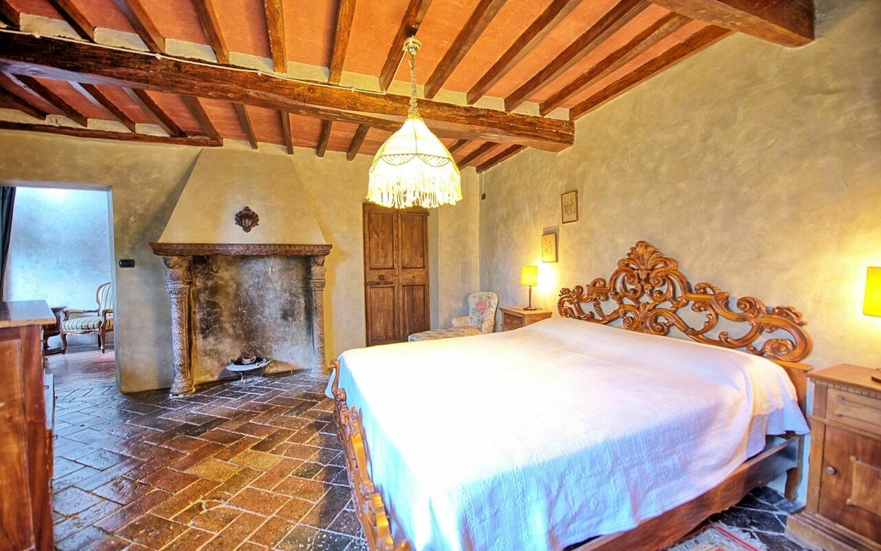 Alloggio Montegufoni 3: Camera da letto