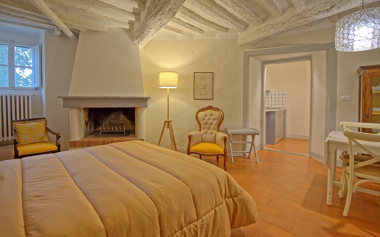 Alloggio Camino: Camera da letto, Sala da pranzo, Soggiorno