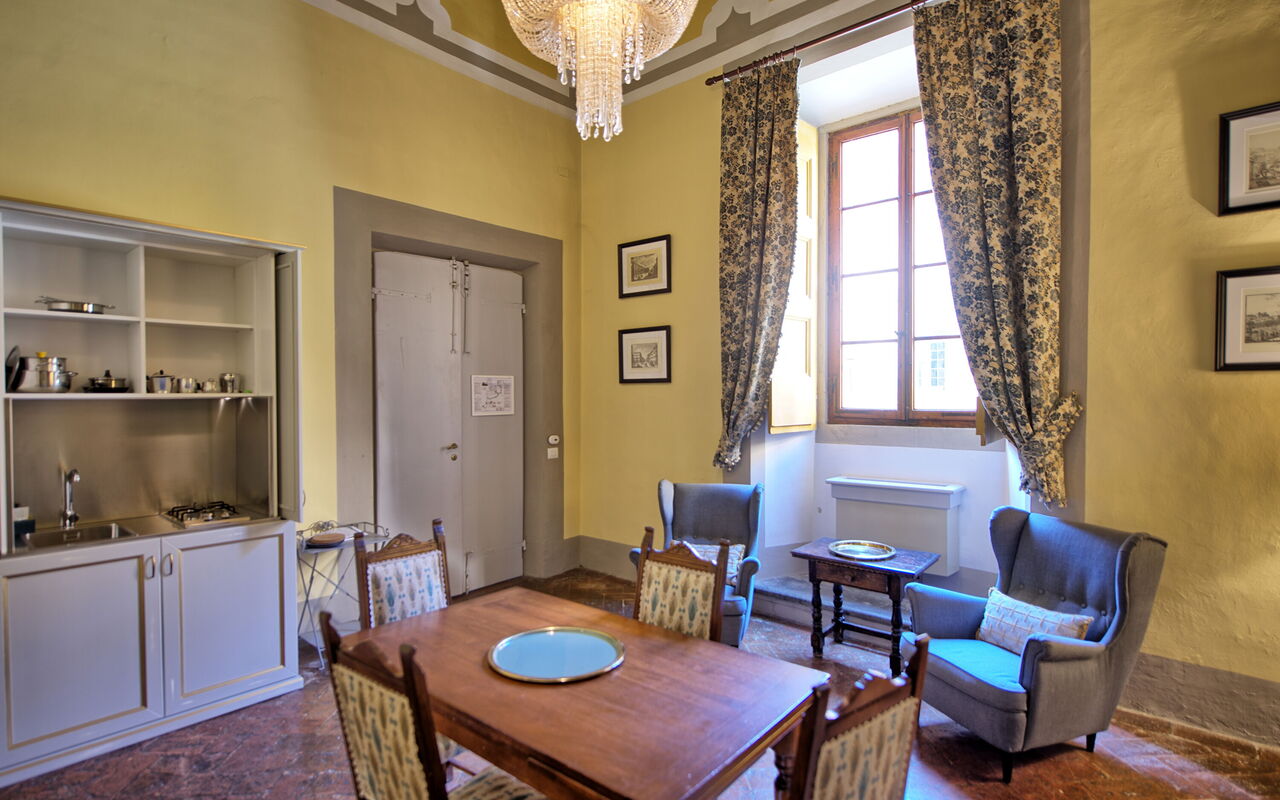 Alloggio Guardiano: Cucina, Sala da pranzo, Soggiorno