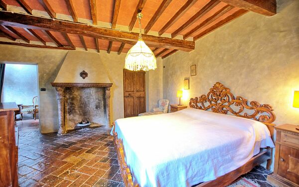 Alloggio Montegufoni 3: Camera da letto