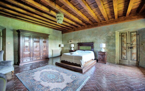 Alloggio Montegufoni 23: Camera da letto