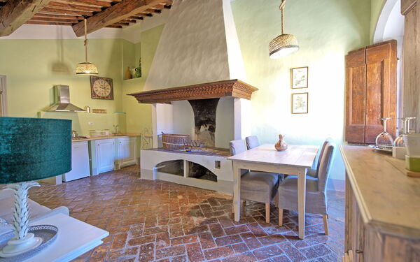 Alloggio Montegufoni 29: Sala da pranzo, Soggiorno