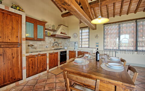 Alloggio Glicini 3: Cucina, Sala da pranzo, Soggiorno