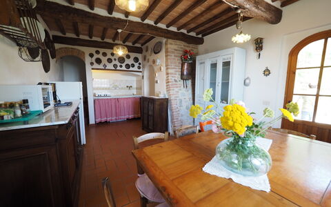 Alloggio Cornocchio 2: Cucina, Sala da pranzo