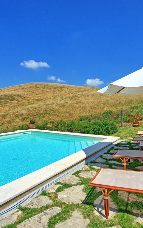 Castelmuzio: Piscina