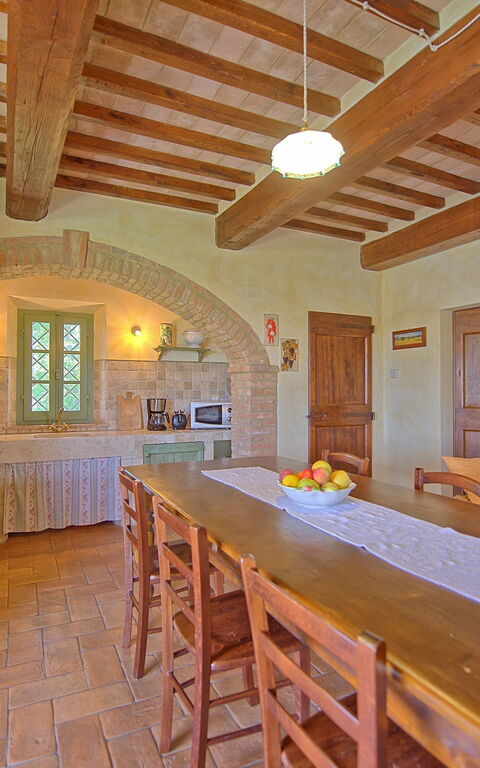 Castelmuzio: Cucina, Sala da pranzo, Soggiorno