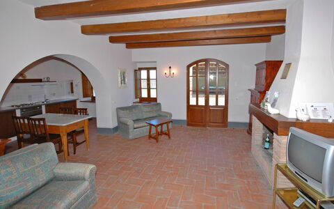 Alloggio Fornacino 5: Cucina, Sala da pranzo, Soggiorno