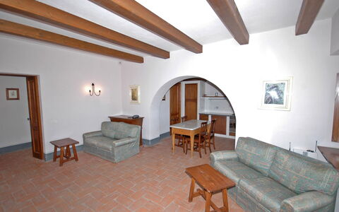 Alloggio Fornacino 5: Cucina, Sala da pranzo, Soggiorno