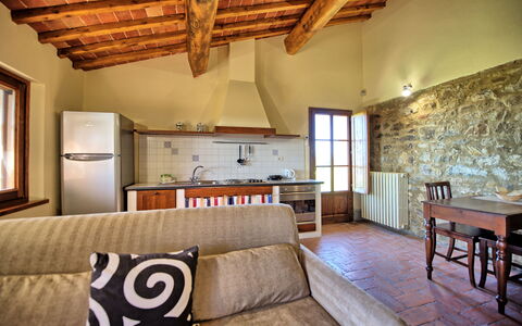 Alloggio Fornacino 6: Cucina, Soggiorno