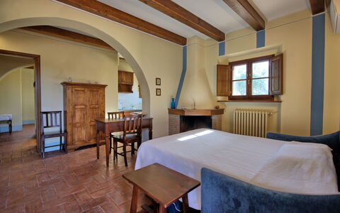 Alloggio Fornacino 4: Cucina, Sala da pranzo, Soggiorno