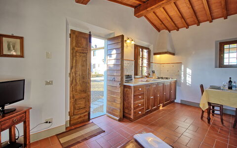 Alloggio Le Fonti 8: Cucina, Sala da pranzo, Soggiorno