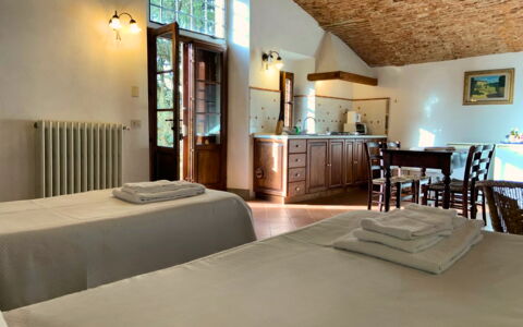 Alloggio Le Fonti 4: Cucina, Sala da pranzo, Soggiorno