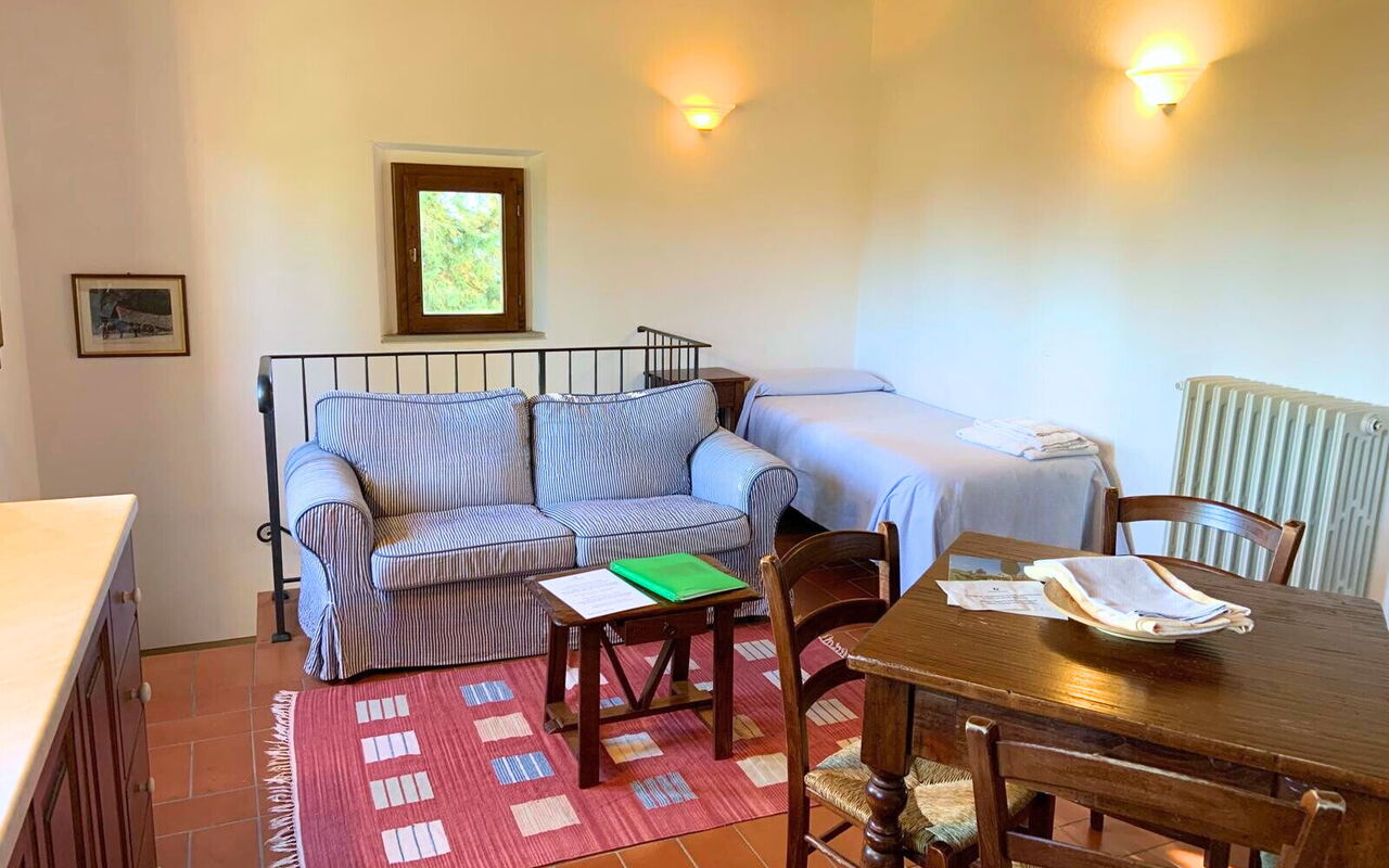 Alloggio Le Fonti 5: Sala da pranzo, Soggiorno