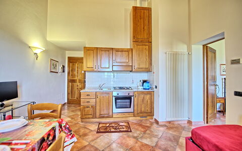 Alloggio Certaldo 2: Cucina, Sala da pranzo, Soggiorno