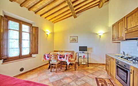 Alloggio Certaldo 2: Cucina, Sala da pranzo, Soggiorno
