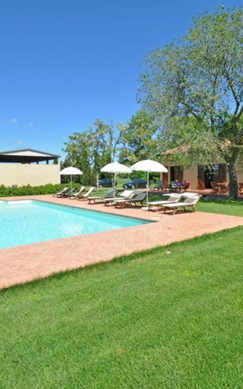 Pienza: Giardino, Piscina