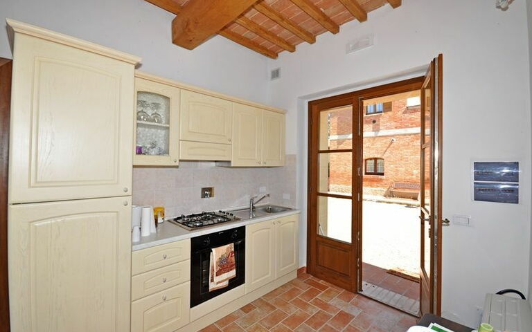 Alloggio Pienza c: Cucina, Sala da pranzo, Soggiorno