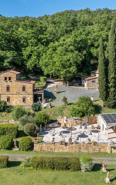 Le Querciolaie with Geothermal Pool: Vista Panoramica