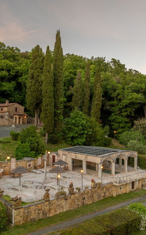 Le Querciolaie with Geothermal Pool: Vista Panoramica