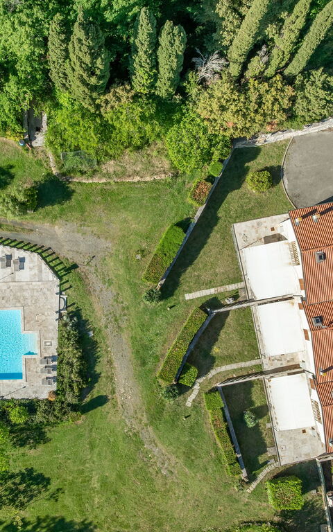 Le Querciolaie with Geothermal Pool: Giardino, Piscina, Vista Panoramica