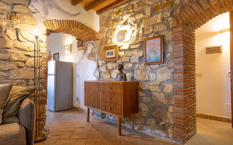 Alloggio Boscaiolo: Cucina, Soggiorno