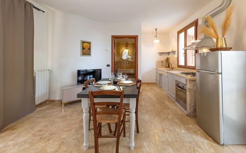 Alloggio Dependance 2: Cucina, Sala da pranzo