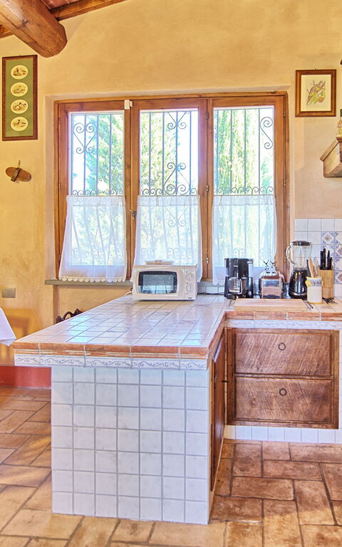 Casa Cipressi: Cucina, Sala da pranzo, Soggiorno